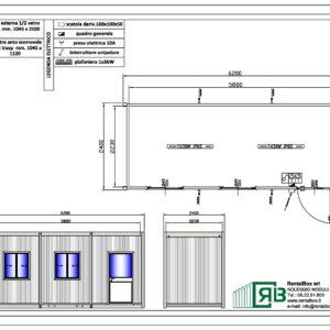 Monoblocco configurabile da 6 metri